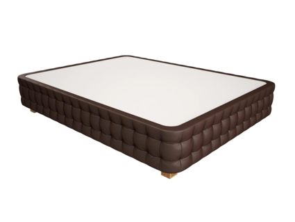 Кровать Mr.Mattress Twin Box экокожа Brown