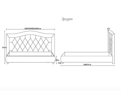 Кровать Димакс Эридан Сапфир