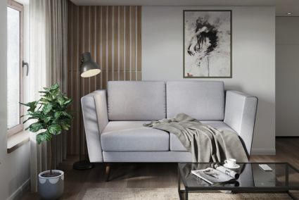 Диван Арско Гуннар двухместный светло-серый Длина 161 см