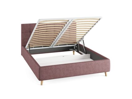 Кровать Сонум Bella Рогожка Мокко (с подъемным механизмом) 180х190