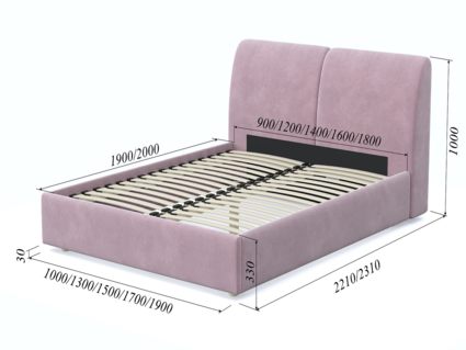 Кровать Арско Бекка Микрошеннил Frida 18 120х200