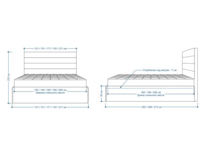Кровать Lonax Кармела велюр Dolly-3 120х190