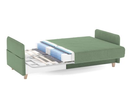 Диван Сонум Forest Рогожка голубой Длина 217 см