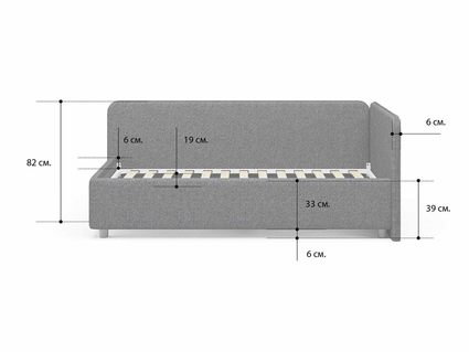 Кровать Сонум Capri Экокожа Коричневый перламутр (с подъемным механизмом) 120х190