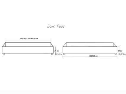 Кровать Димакс Риос Альбус с подъемным механизмом 140х190