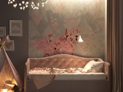 Кровать Nuvola Elea Velutto 22 (с подъемным механизмом)