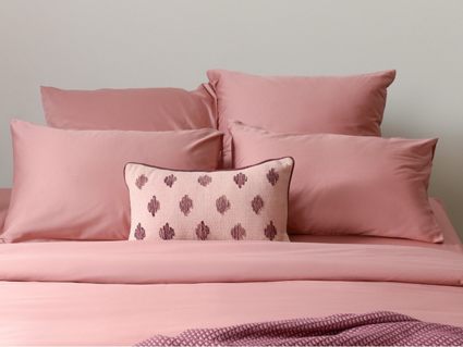 Наволочка Tkano Essential темно-розовая (сатин) 2 шт. 70х70