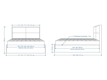 Кровать Lonax Марселла велюр Dolly-1 160х195