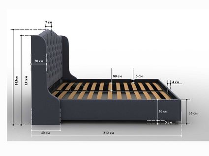 Кровать Sleeptek Premier 5 Велюр 46 (с подъемным механизмом) 269