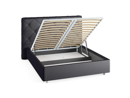 Кровать Сонум Manhattan Экокожа Коричневый (с подъемным механизмом)