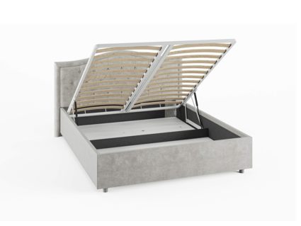 Кровать Сонум Ancona Рогожка Деним (с подъемным механизмом) 200х190