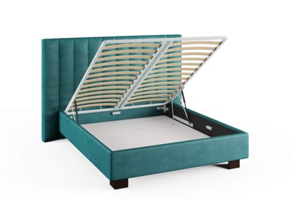 Кровать Сонум Barbara Рогожка Графит (с подъемным механизмом) 160х200